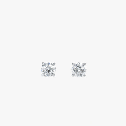 Round Solitaire Studs WG
