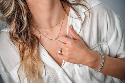 Graduated Chevron Necklace