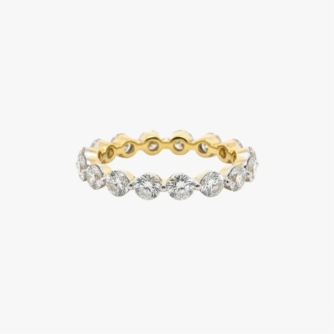 1.87ct dainty round eternity ring