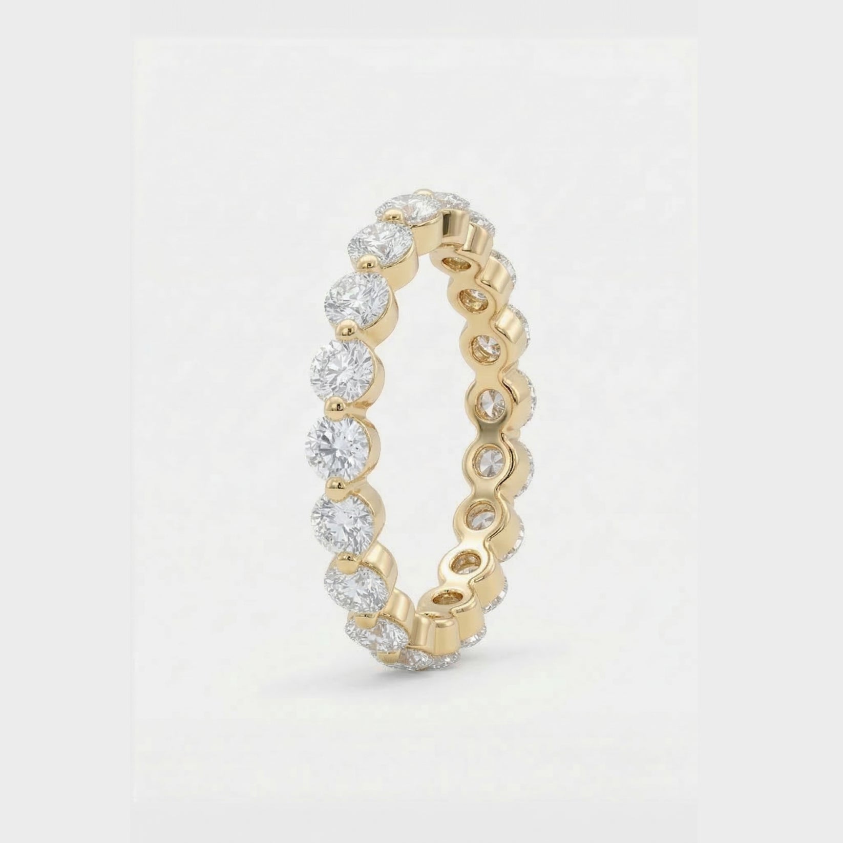 Dainty Round Eternity Ring