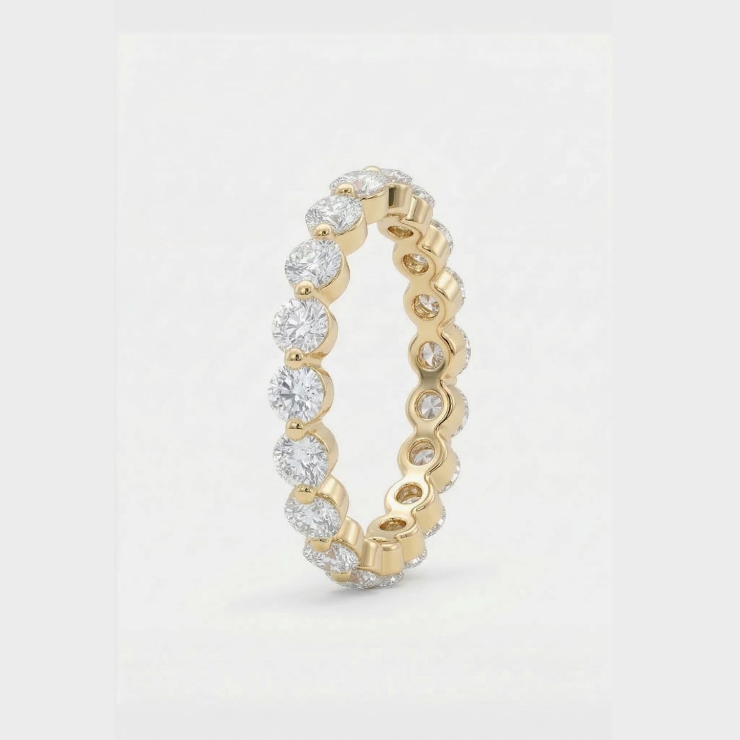1.96ct dainty round eternity ring