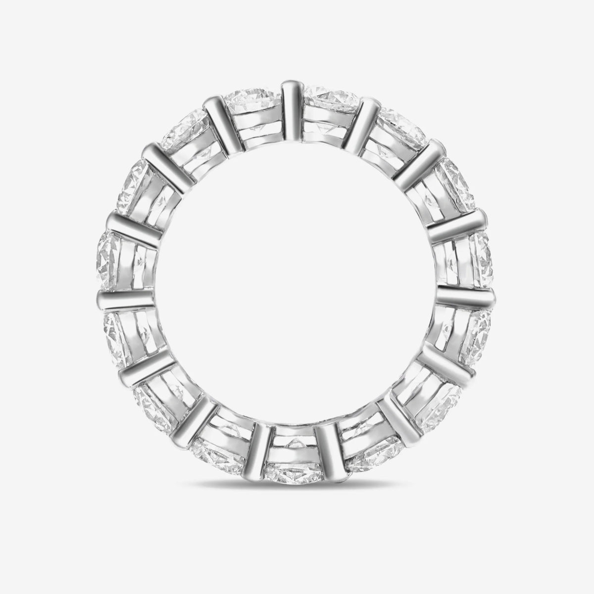 round lab diamond eternity band