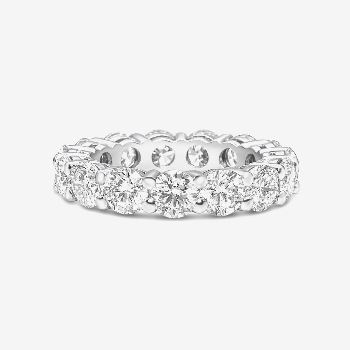 round lab diamond eternity band