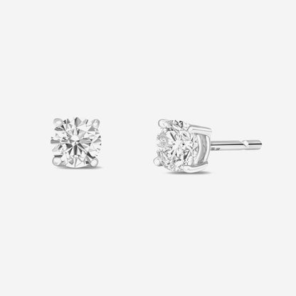 2.06CT Round Solitaire Stud Earrings