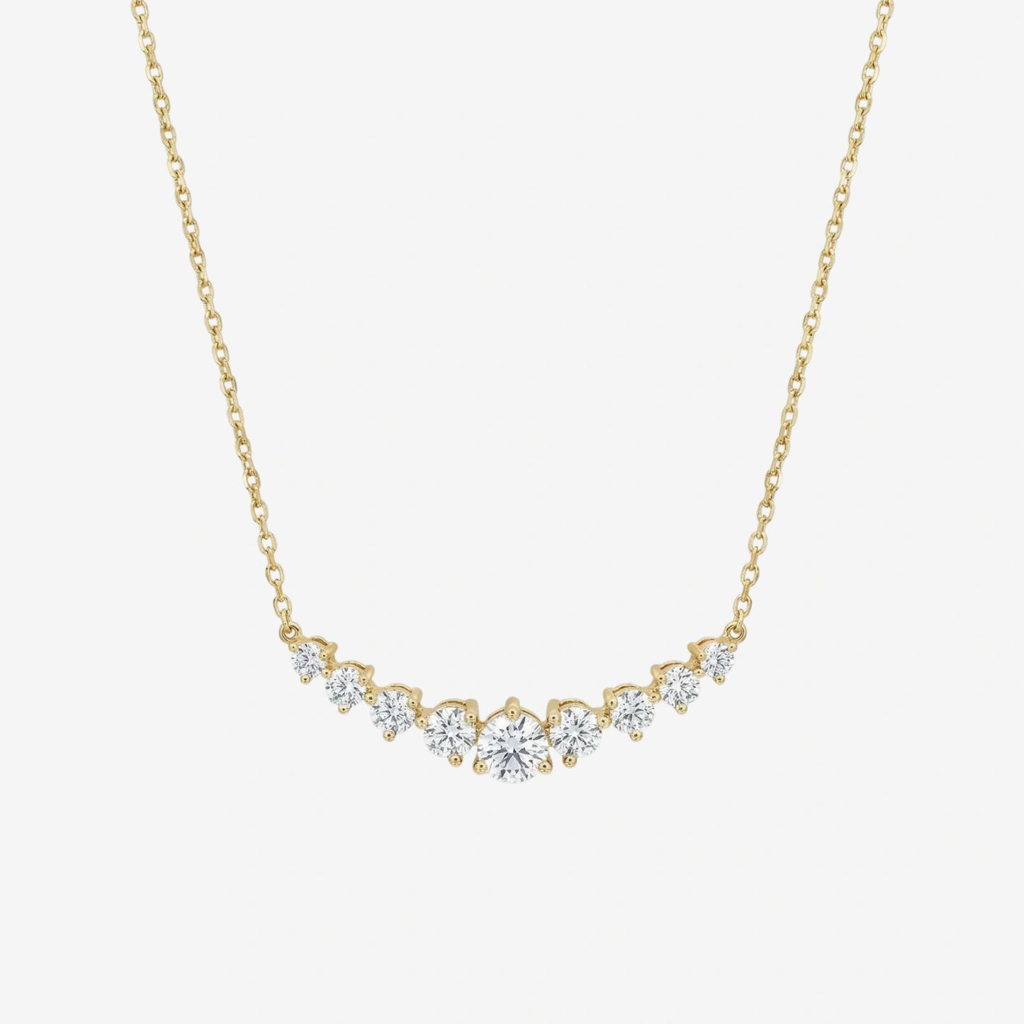 graduated chevron necklace
