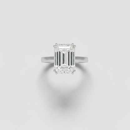 4.5ct Emerald Solitaire Ring