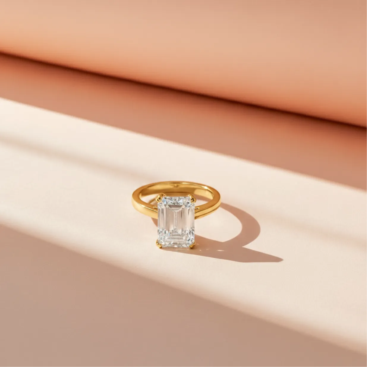 4 ct Classic Emerald Diamond Solitaire