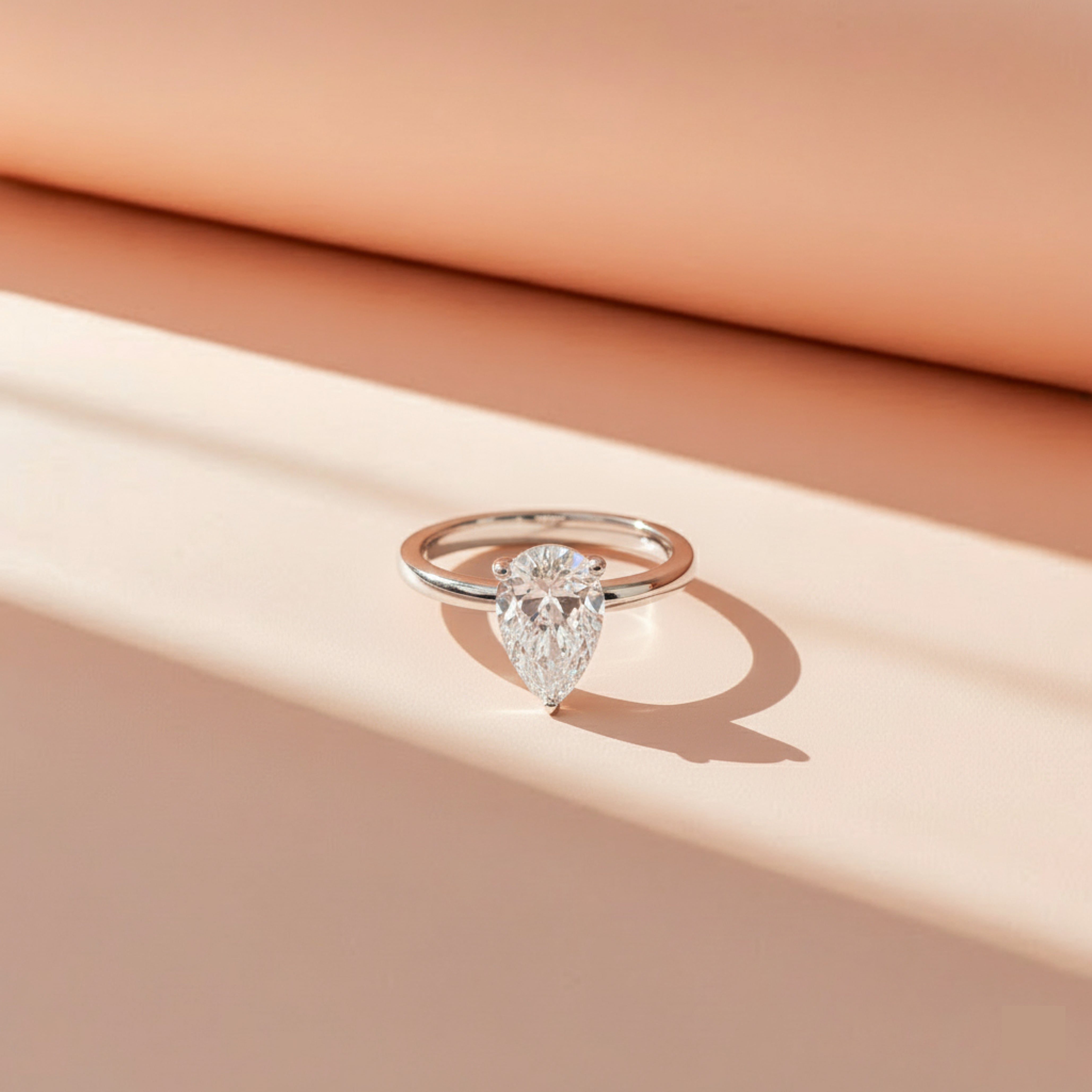 2 ct Classic Pear Solitaire