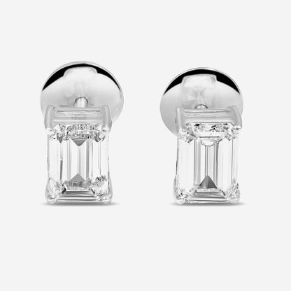 Emerald Solitaire Studs
