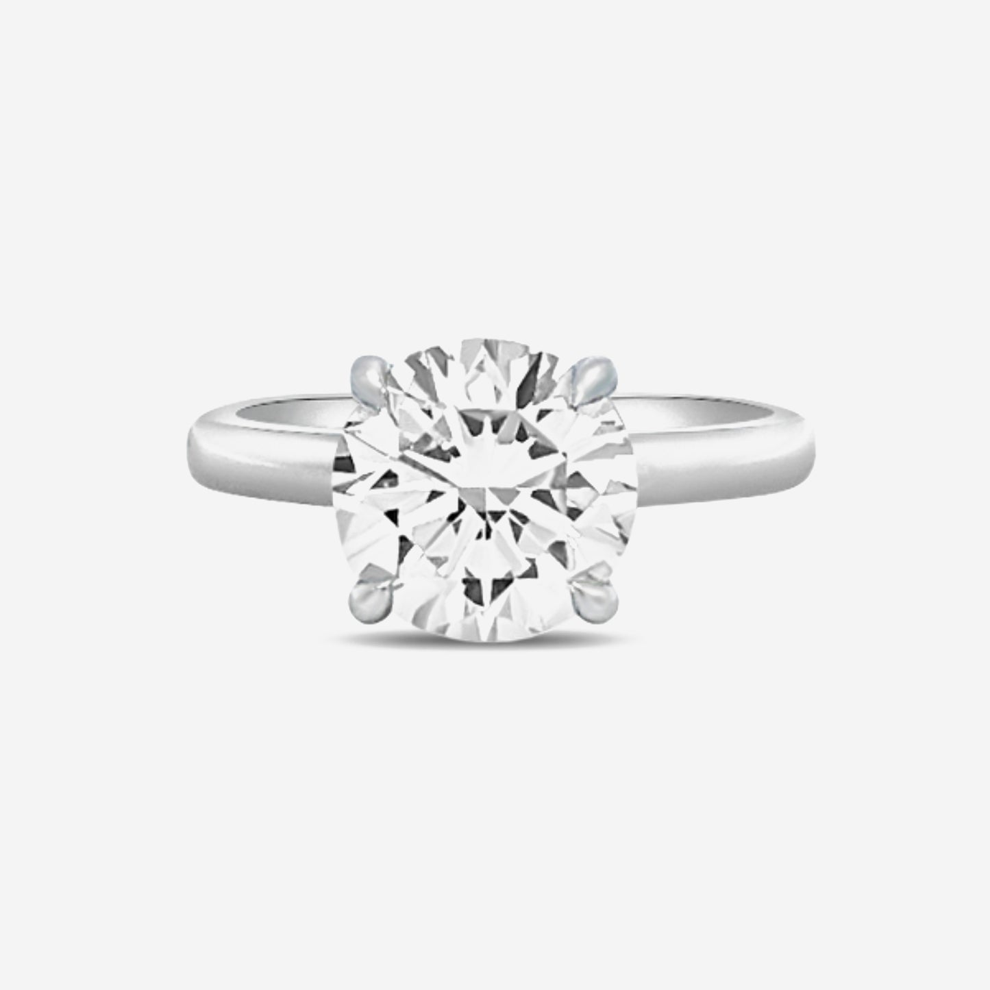 4ct classic round diamond solitaire