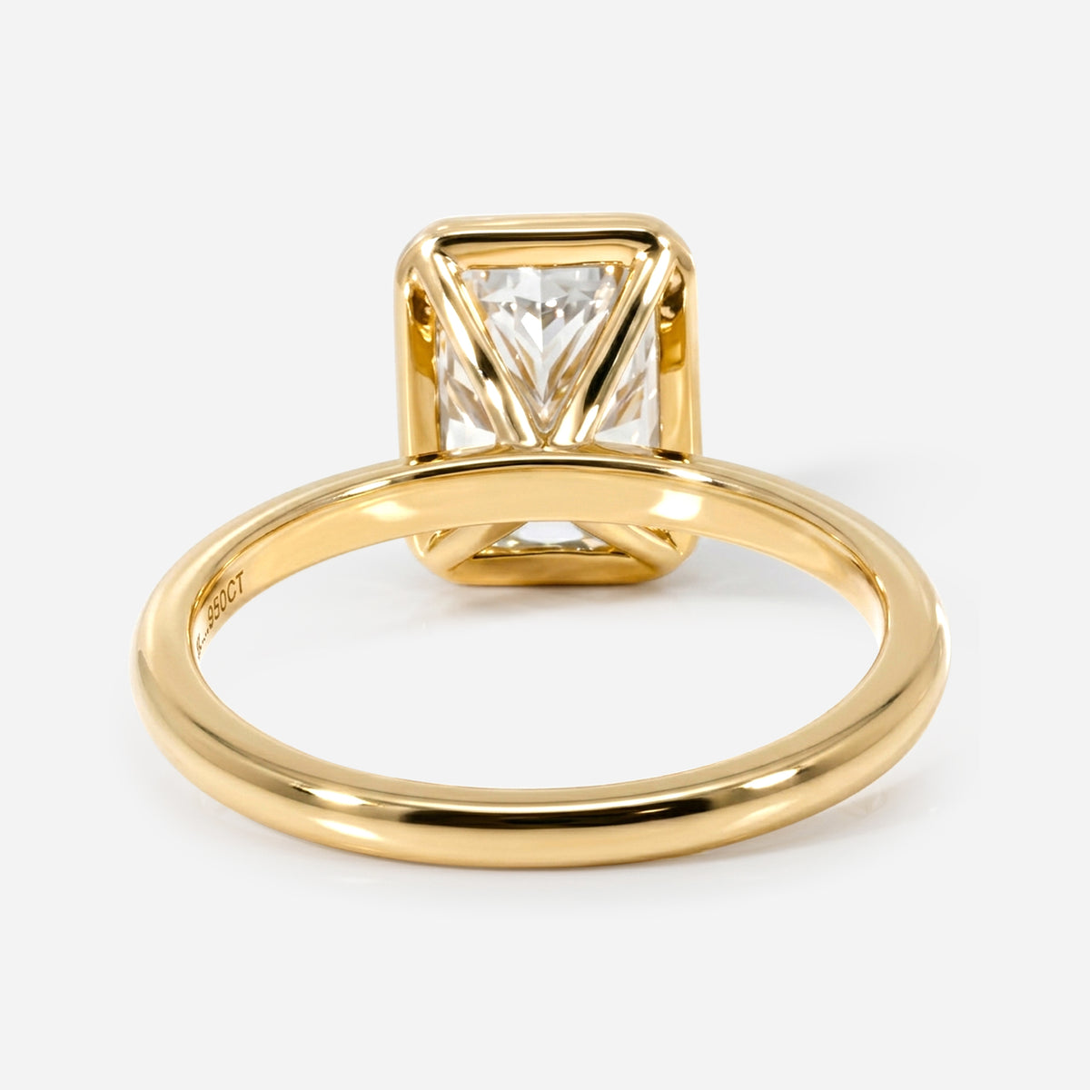 radiant bezel diamond solitaire