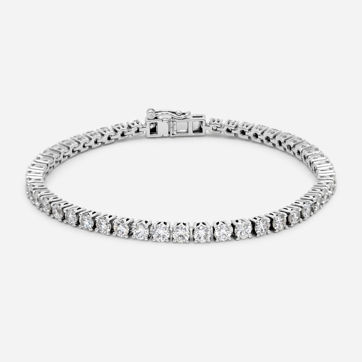 classic lab diamond tennis bracelet