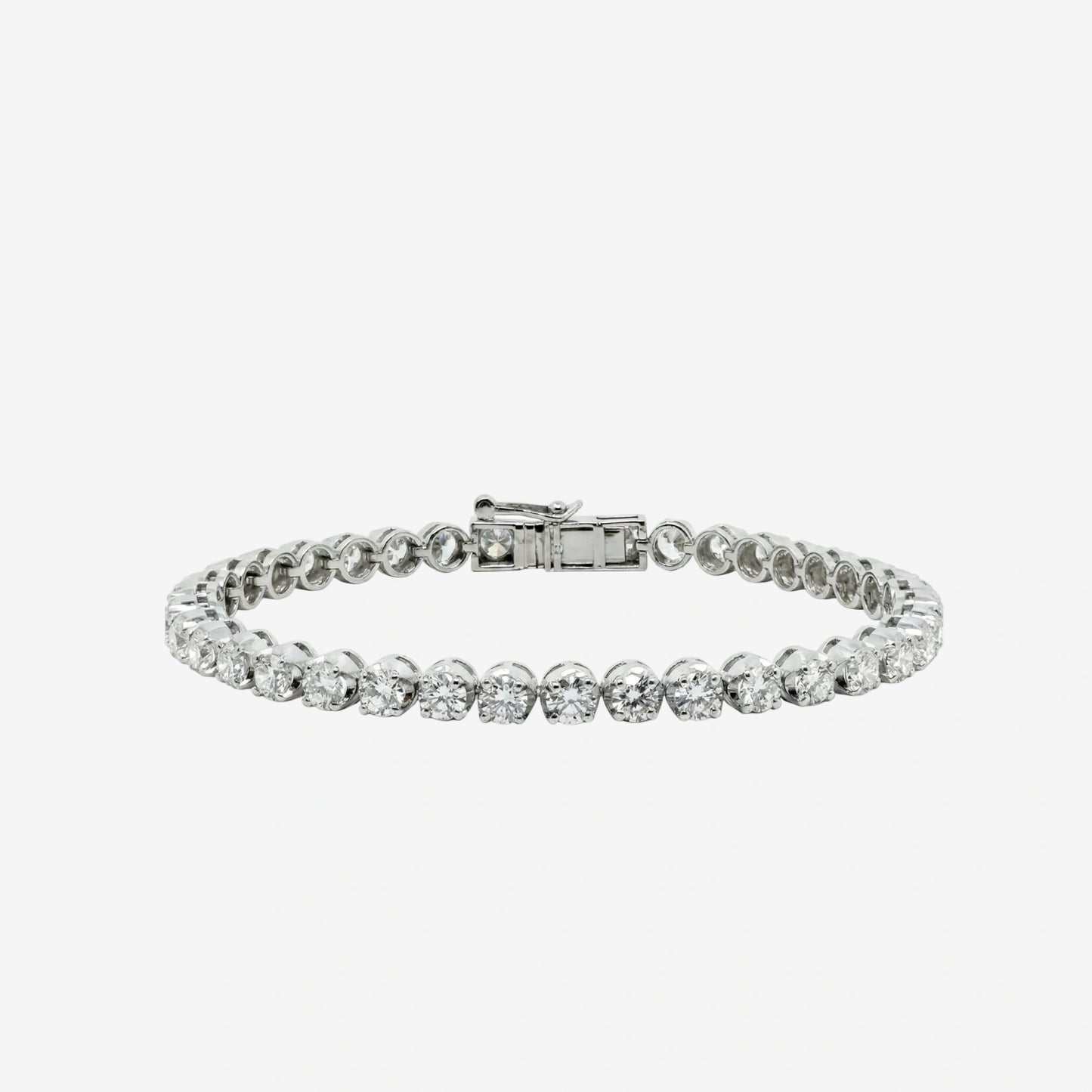 6.76ct classic cupcake diamond tennis bracelet