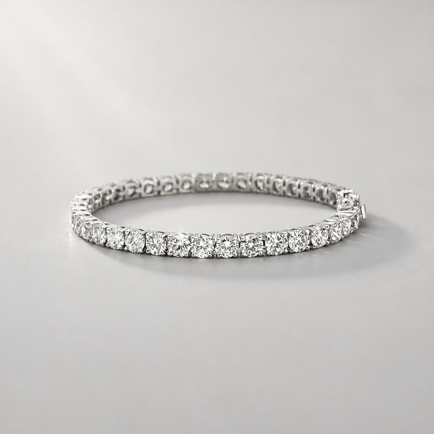 8.07ct classic diamond tennis bracelet