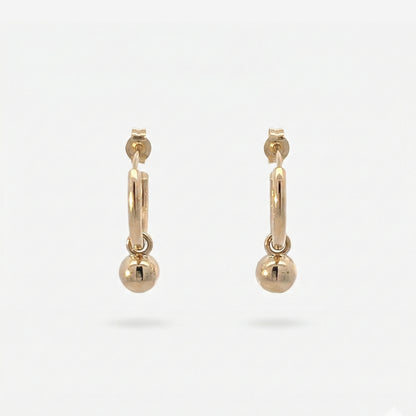 Pear Bezel Drop Earrings