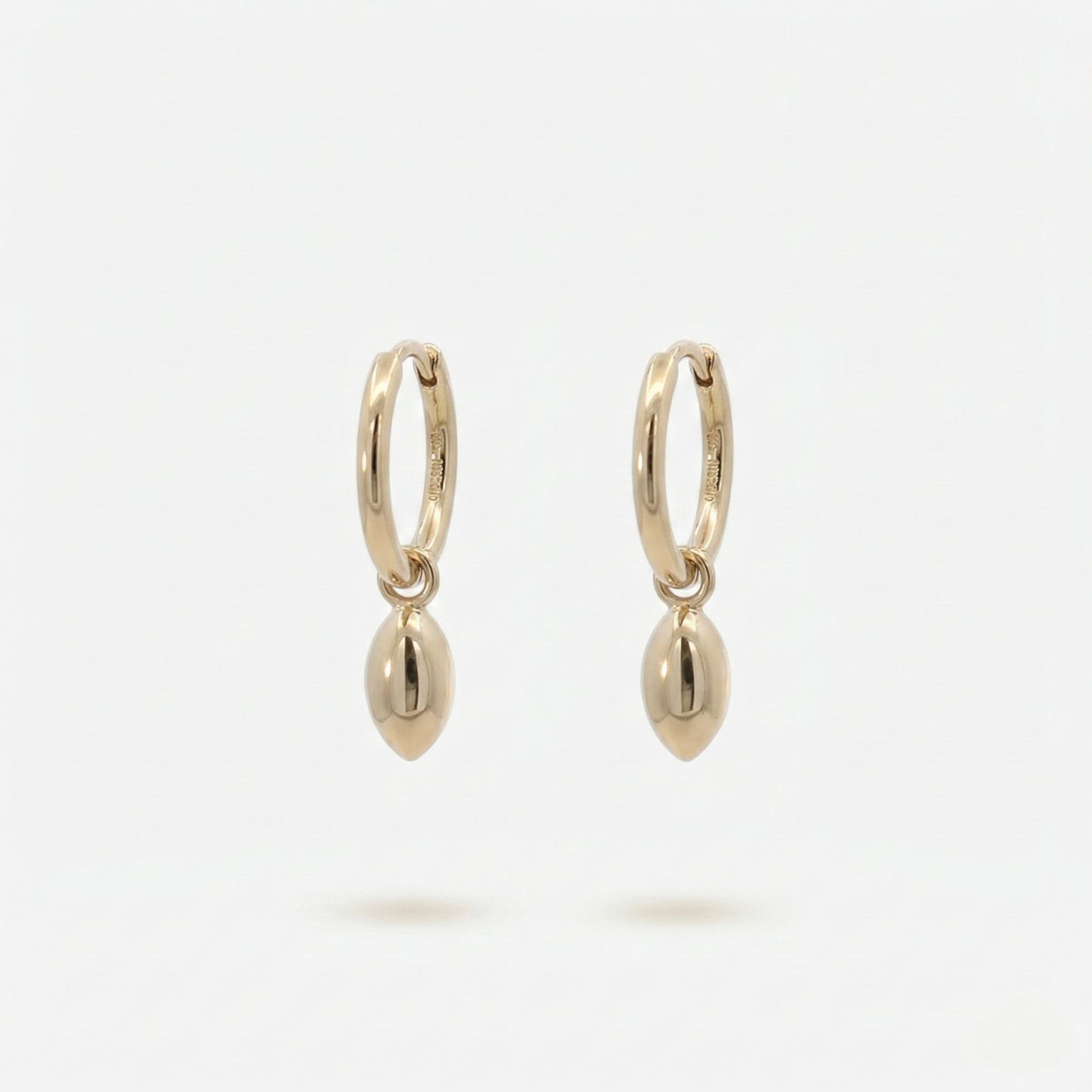 marquise bezel drop earrings