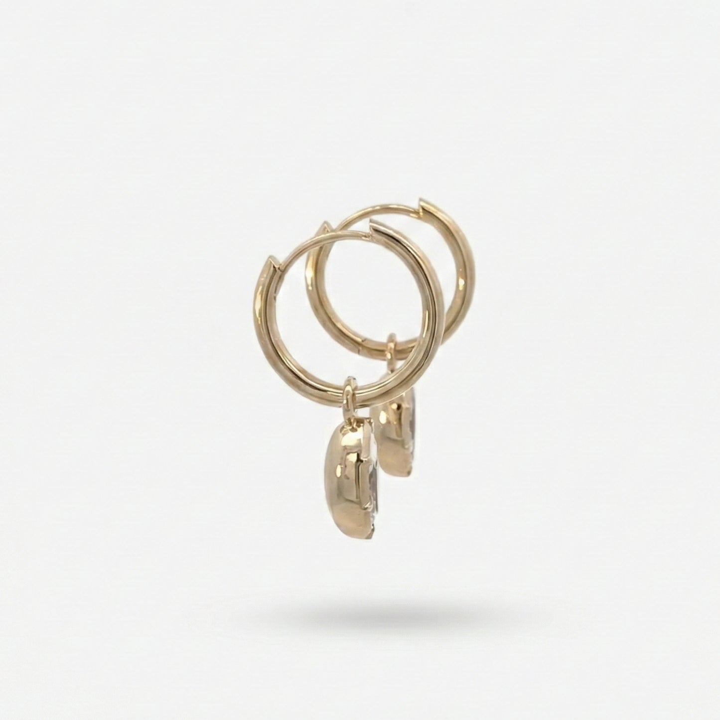 marquise bezel drop earrings