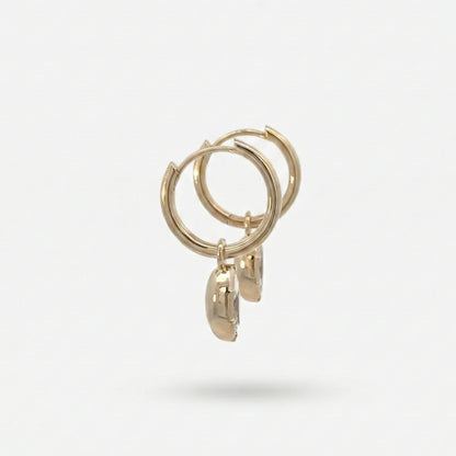Marquise Bezel Drop Earrings