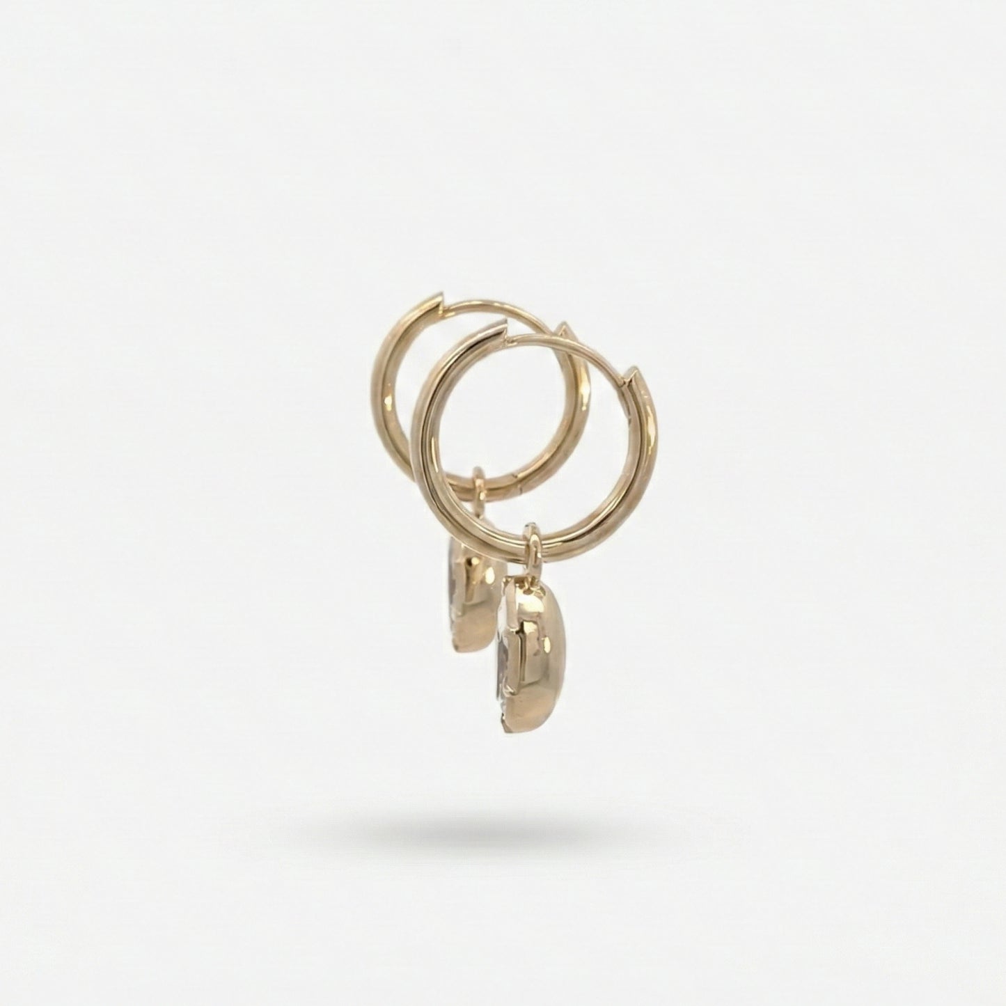 marquise bezel drop earrings