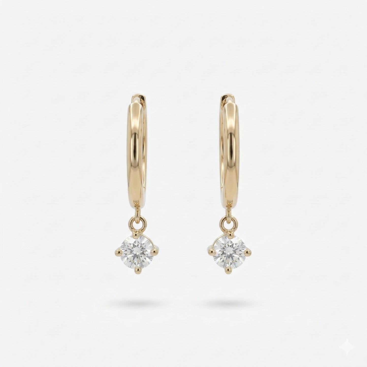 round drop earrings