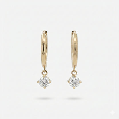 Round Drop Earrings