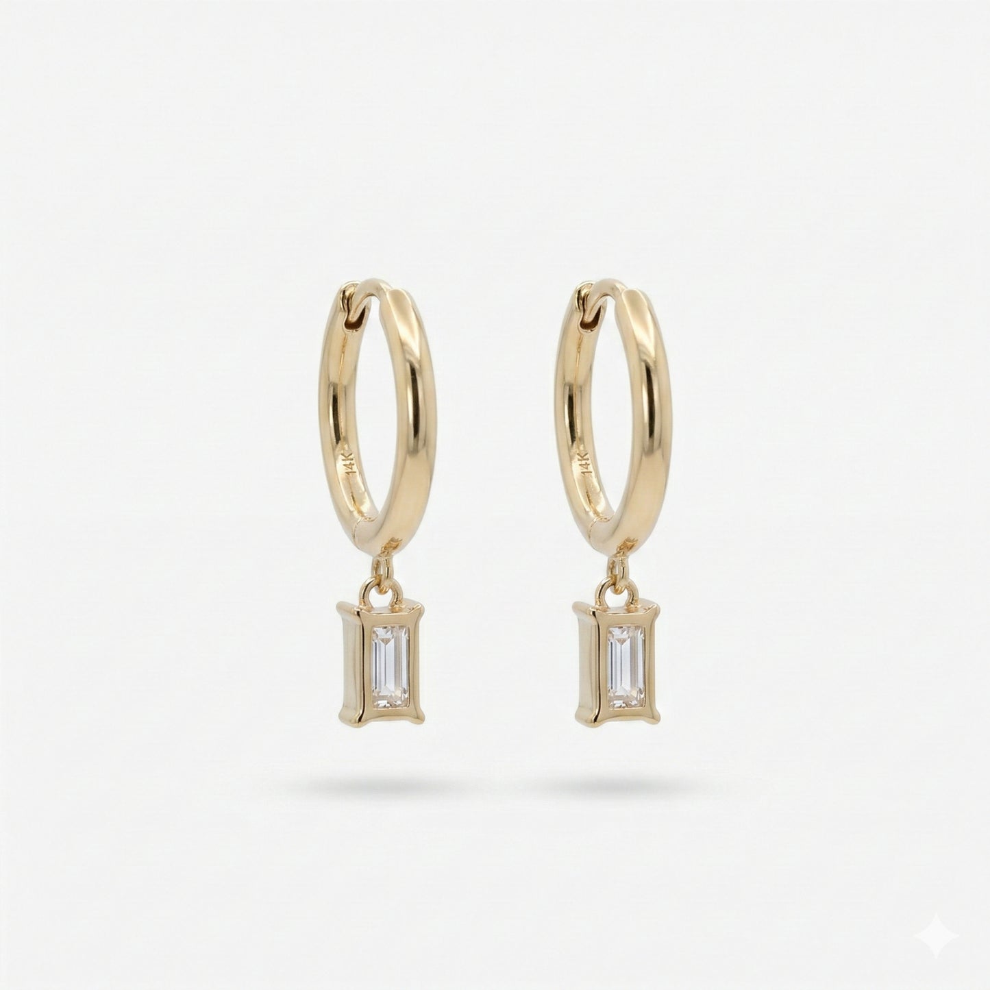 emerald drop earrings