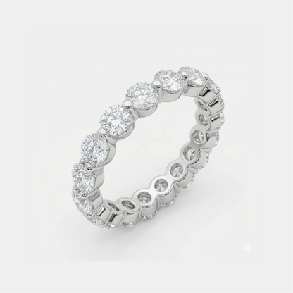 1.68CT Dainty Round Eternity Ring