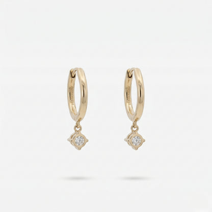 Round Drop Earrings