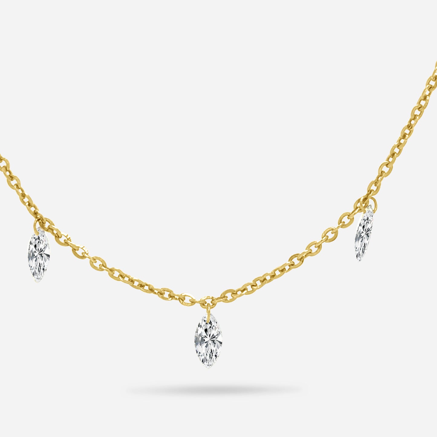 dainty floating necklace