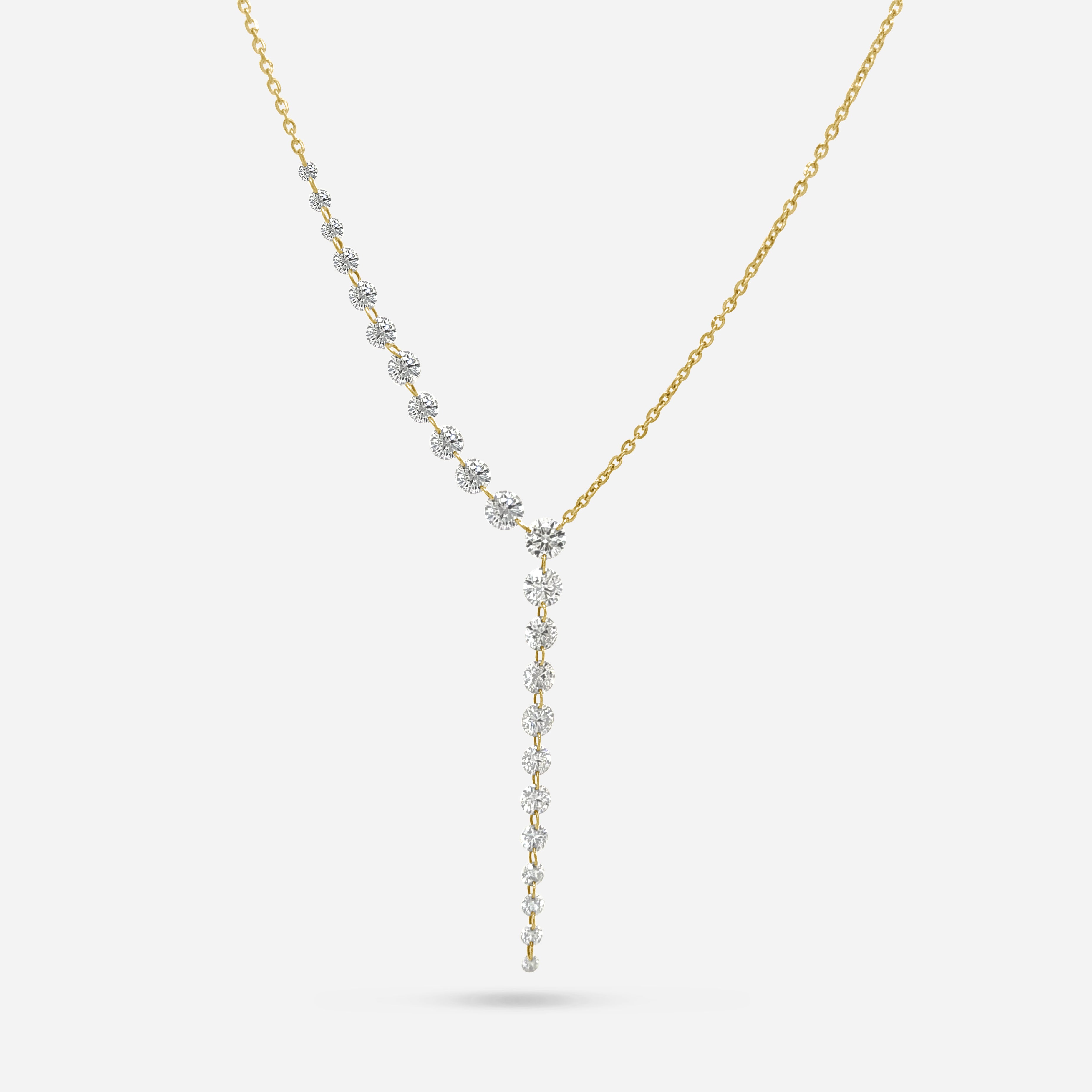Floating Y-Necklace