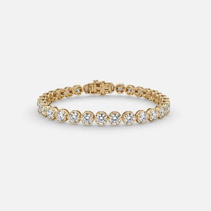 Classic Tulip Diamond Tennis Bracelet