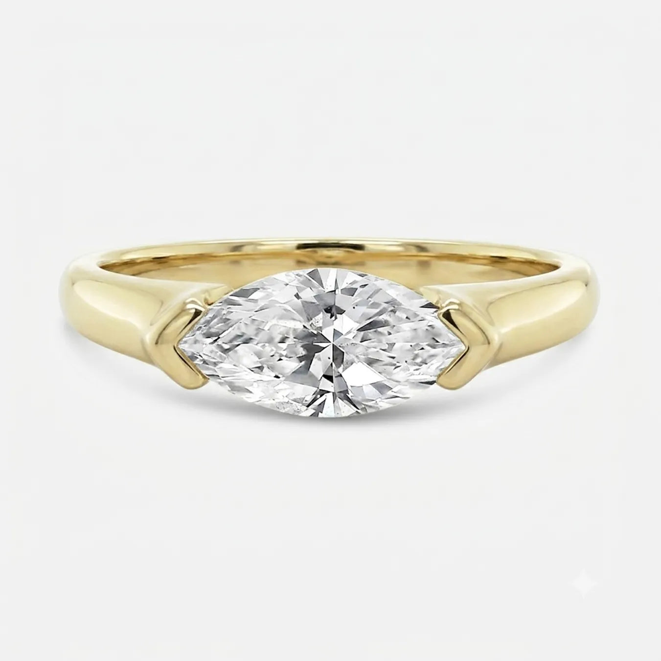 0.75ct marquise east/west solitaire