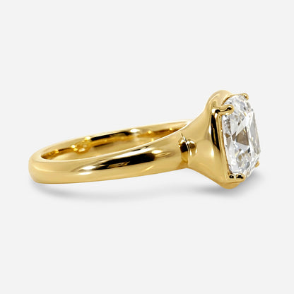 4Ct Old Minded Cushion Solitaire Ring