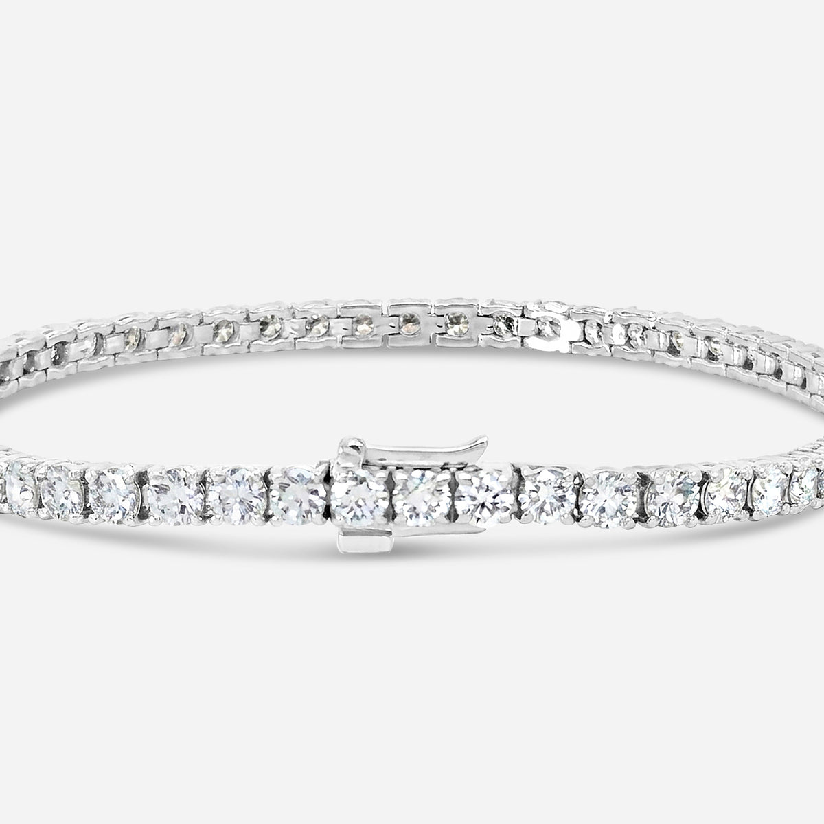 classic lab diamond tennis bracelet