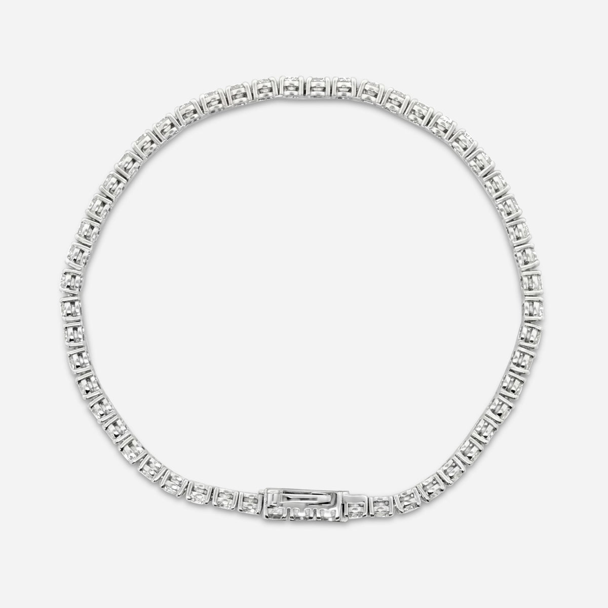classic lab diamond tennis bracelet