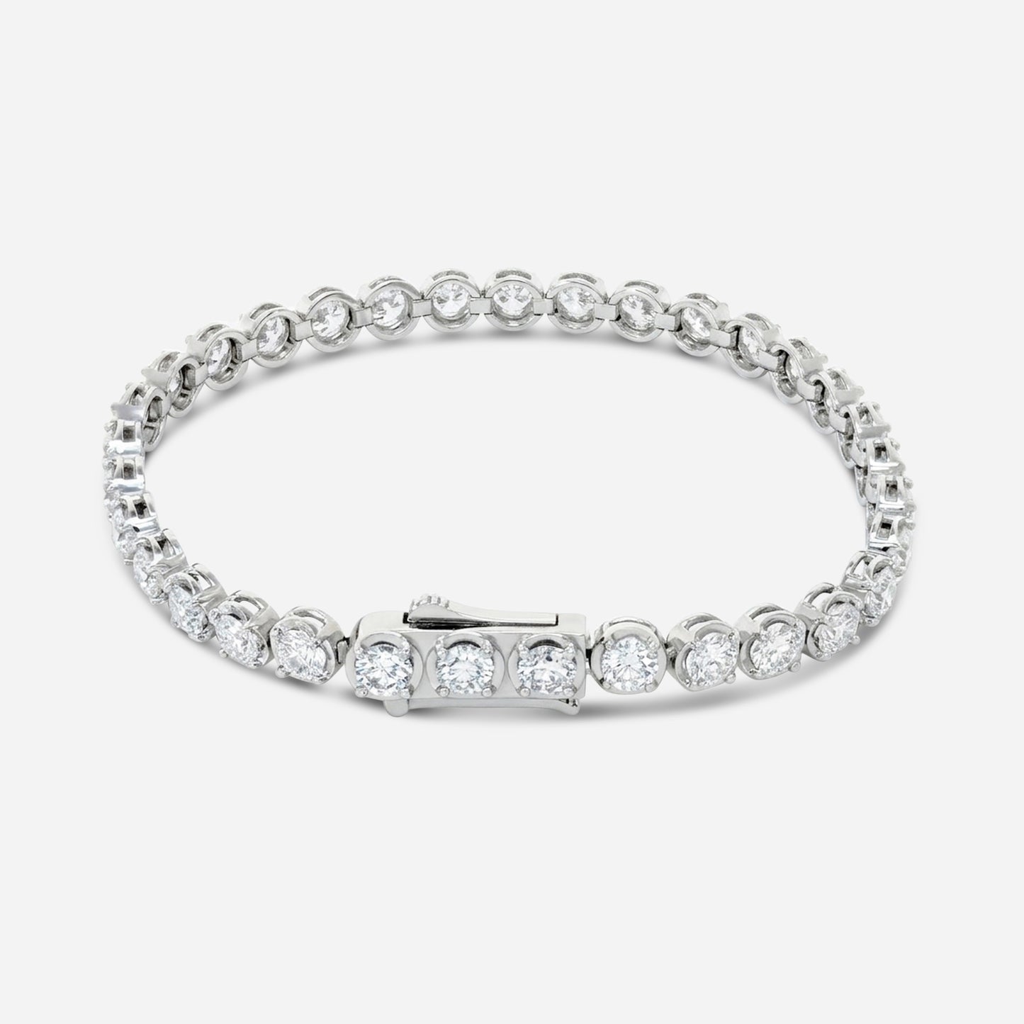 4.87ct classic diamond tennis bracelet