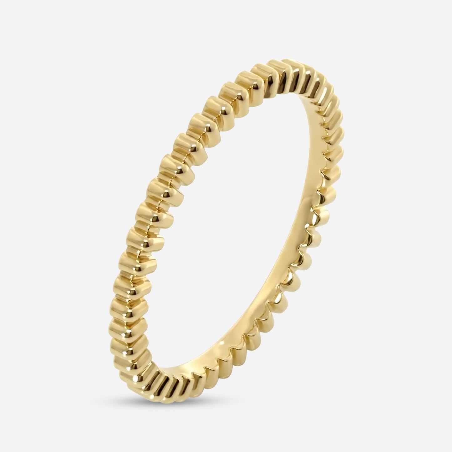 gold fluted ring
