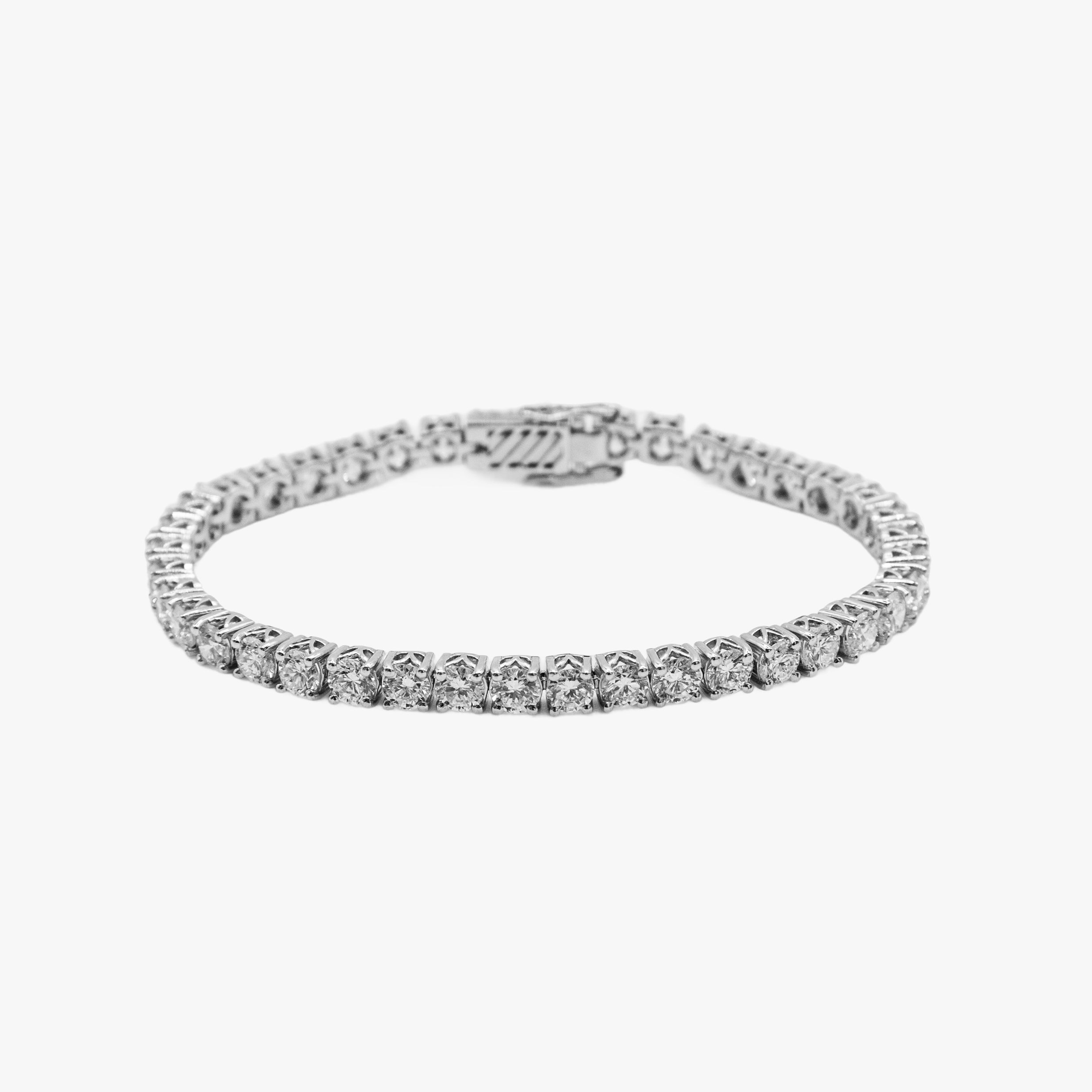 7.14CT Classic Diamond Tennis Bracelet