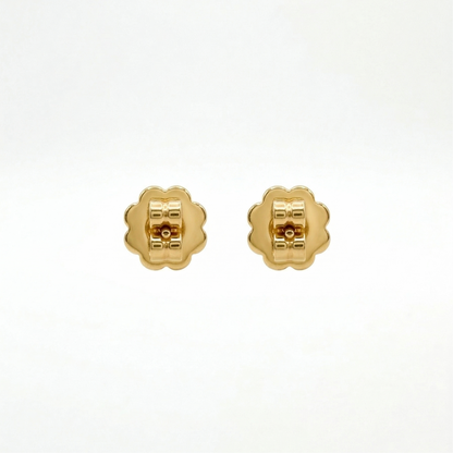 1CT Emerald Bezel Studs