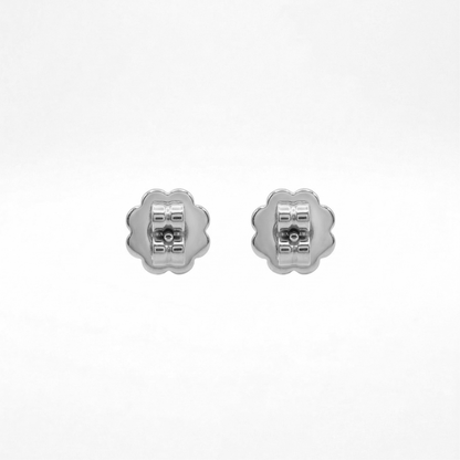 1CT Emerald Bezel Studs