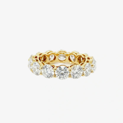 Round Lab Diamond Eternity Band