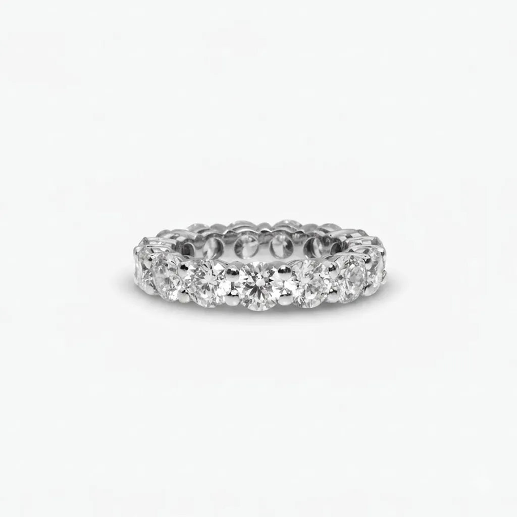 3ct round diamond eternity band