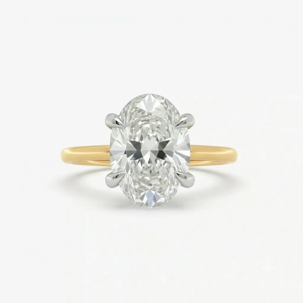 3CT Oval Diamond Solitaire
