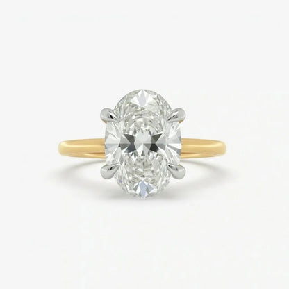 3CT Oval Diamond Solitaire