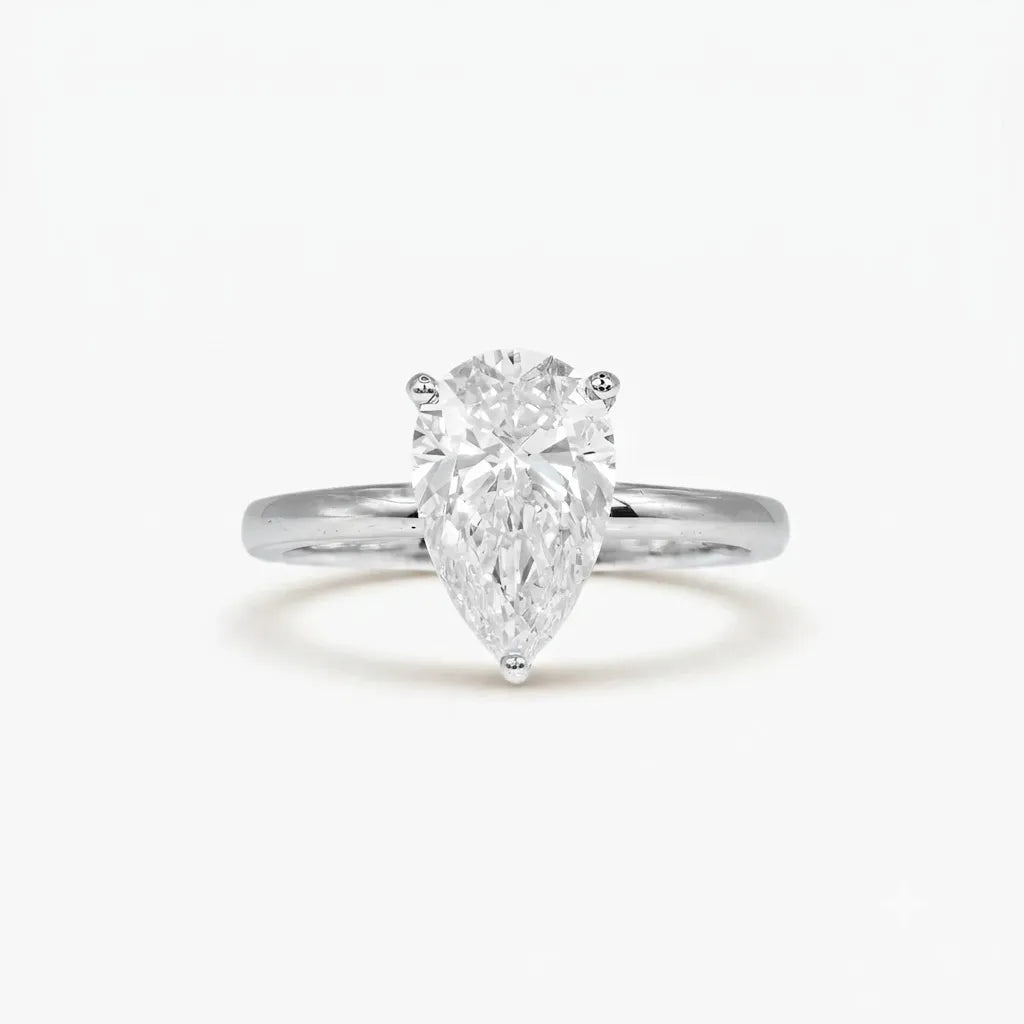2CT Classic Pear Solitaire