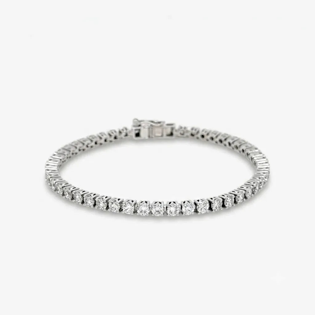 classic lab diamond tennis bracelet