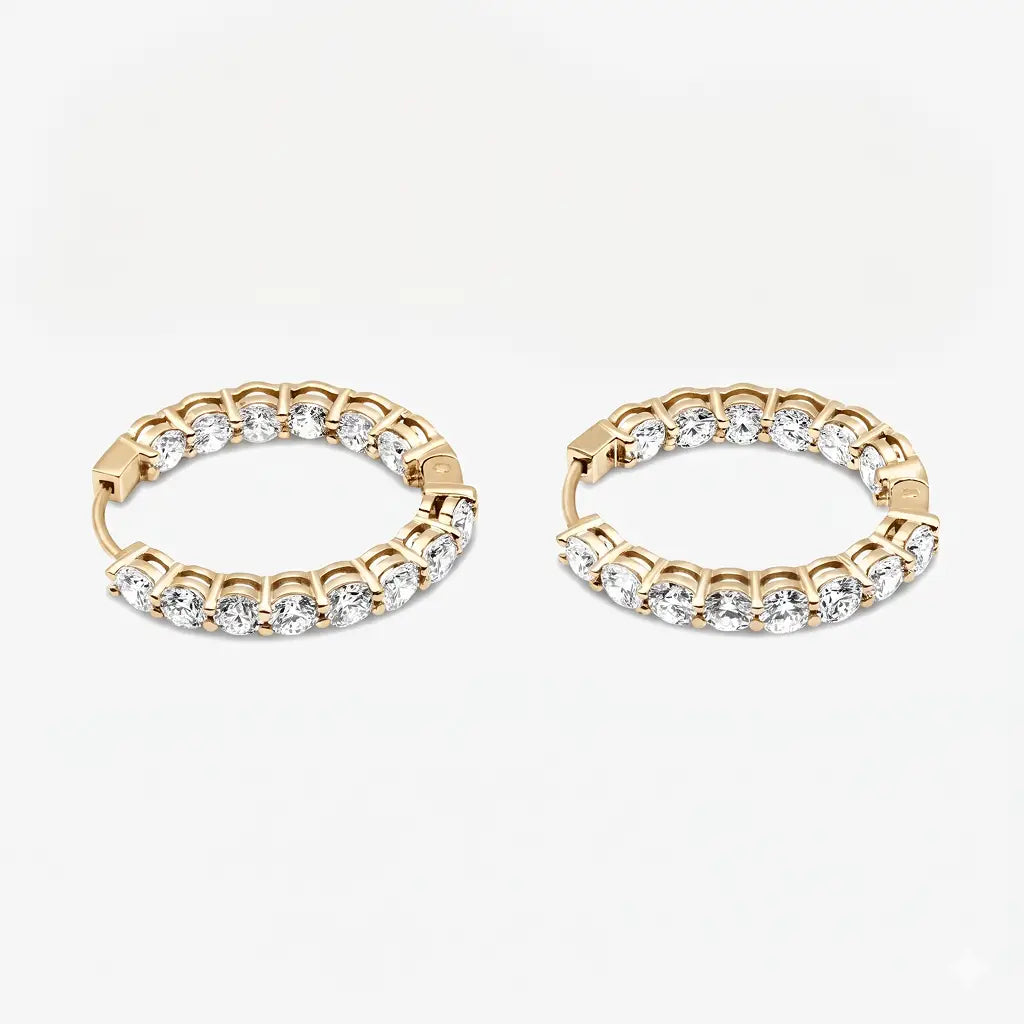 4ct hoop oval