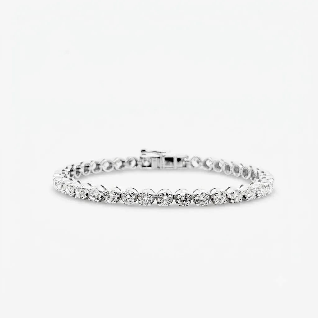 5.66ct classic cupcake diamond tennis bracelet