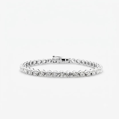 6.76ct Classic Cupcake Diamond Tennis Bracelet