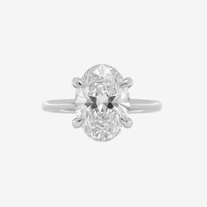 3 ct Classic Oval Diamond Solitaire